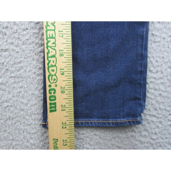 American Eagle Jeans Women's 0 Artist Crop Dark Wash Stretch Blue Pants Denim - Picture 6 of 11